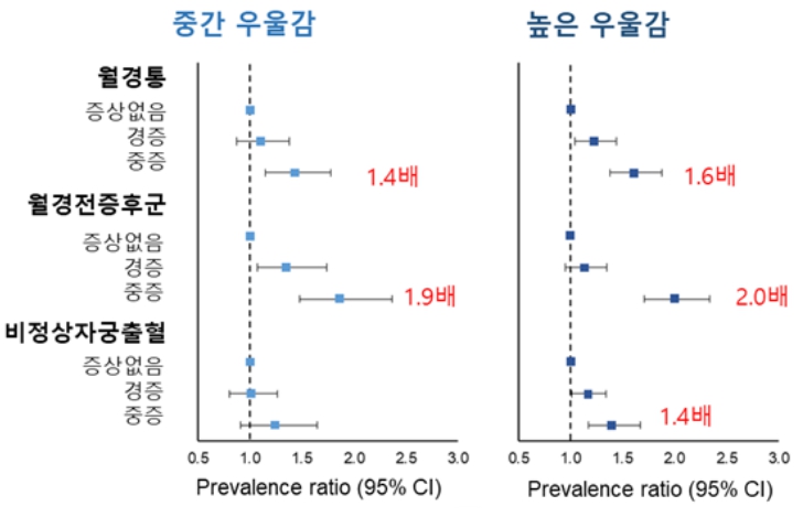 월경장애 겪는 여성, 우울증 비율 최대 2.8배 높아… “월경은 여성 정신건강의 중요한 지표” 기사 이미지